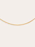 Collar Tail Acero Baño Oro