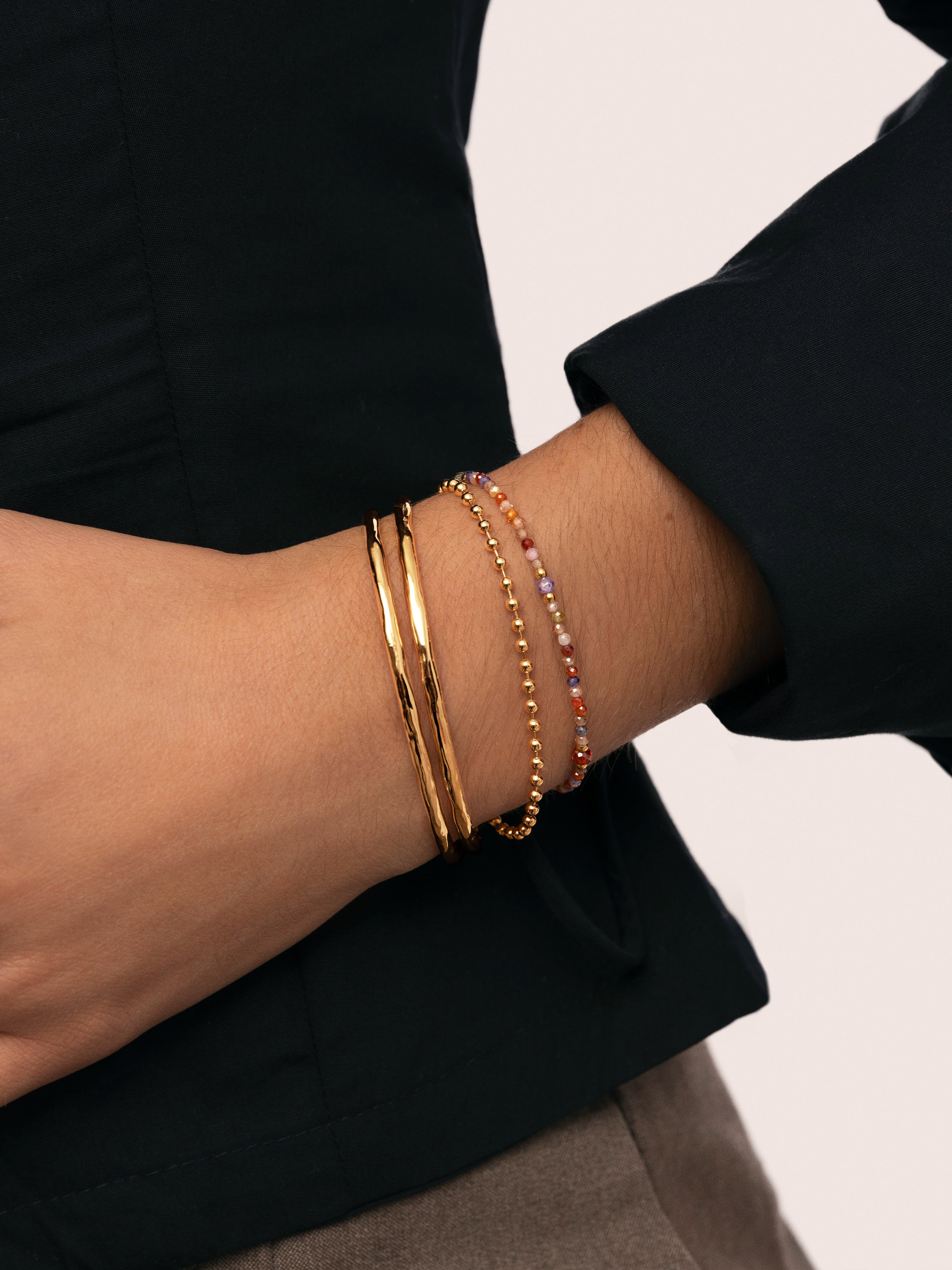 Brazalete Cane Baño Oro